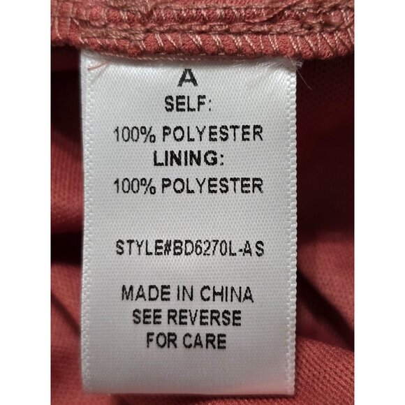 Arula Womens Tiered Dress With Textured Dot Design Dusty‎ Rose M - Picture 10 of 14